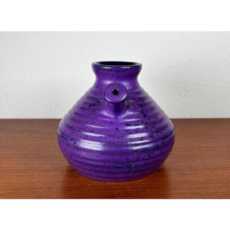 Céramique Pichet violet vintage de Marei Majolikafabrik Jean Fusss & Sohn, 1970 en vente