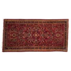 Vintage German Sarouk Rug Runner