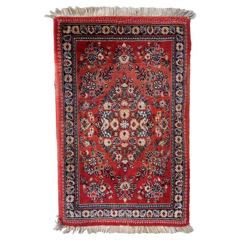 Vintage German Sarouk Style Rug, 1970s, 1c972 For Sale at 1stDibs