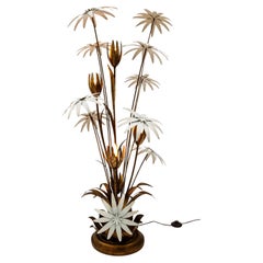 Vintage German Sculptural Floral Stehlampe von Hans Kögl