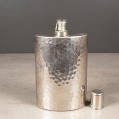 Deutsche versilberte Hammerflasche, um 1940-1950
