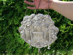 Vintage German Silver Torah Breastplate Circa 1950