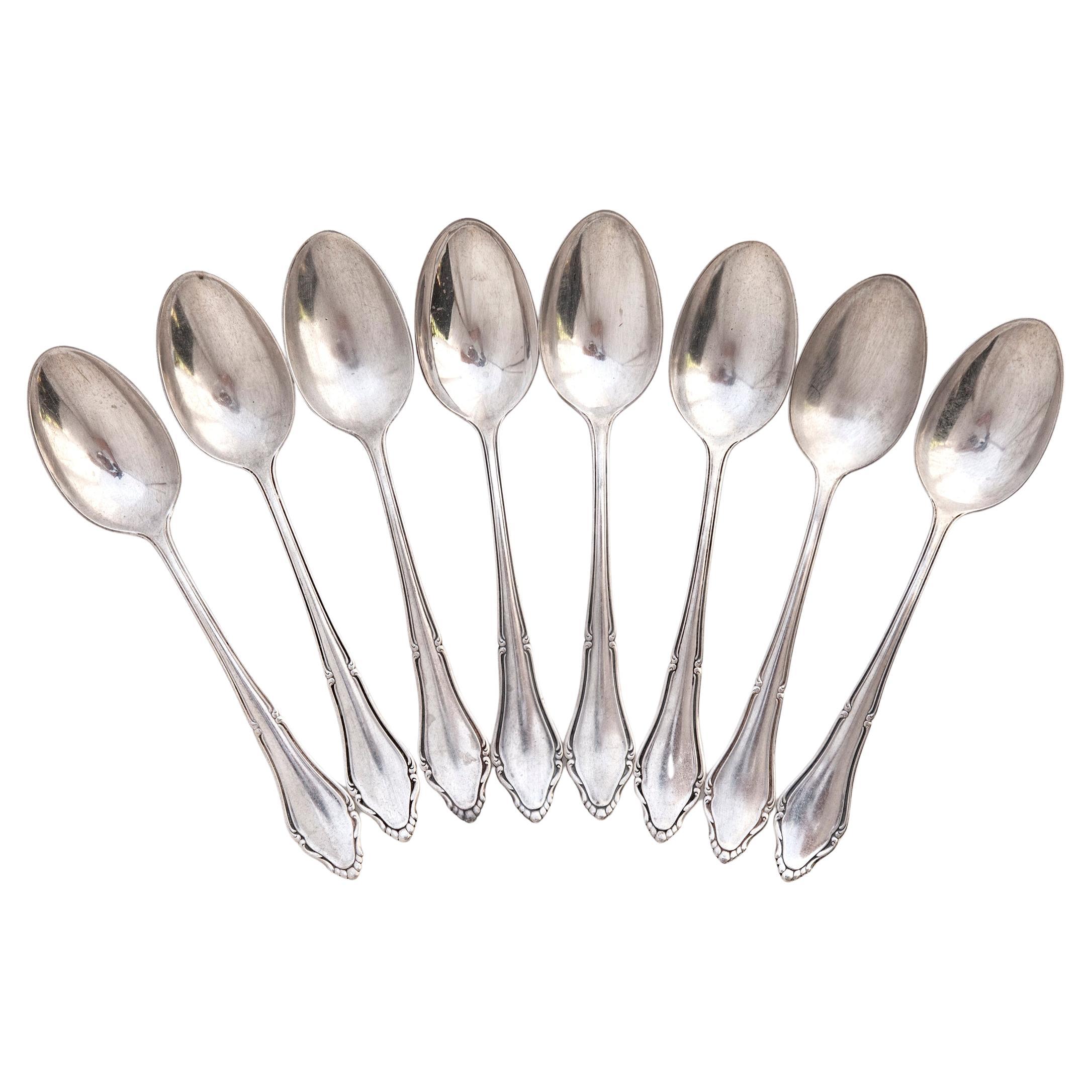 Vintage German Silverplate Tablespoons; Set of Eight For Sale