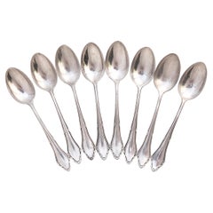 Antique German Silverplate Tablespoons; Set of Eight