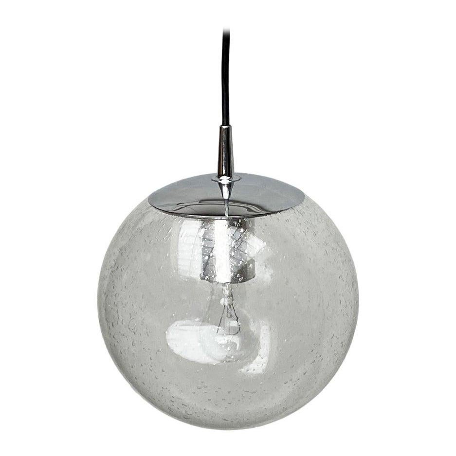 Vintage German Space Age Ah 105 Glass Ball Pendant Lamp from Peill & Putzler
