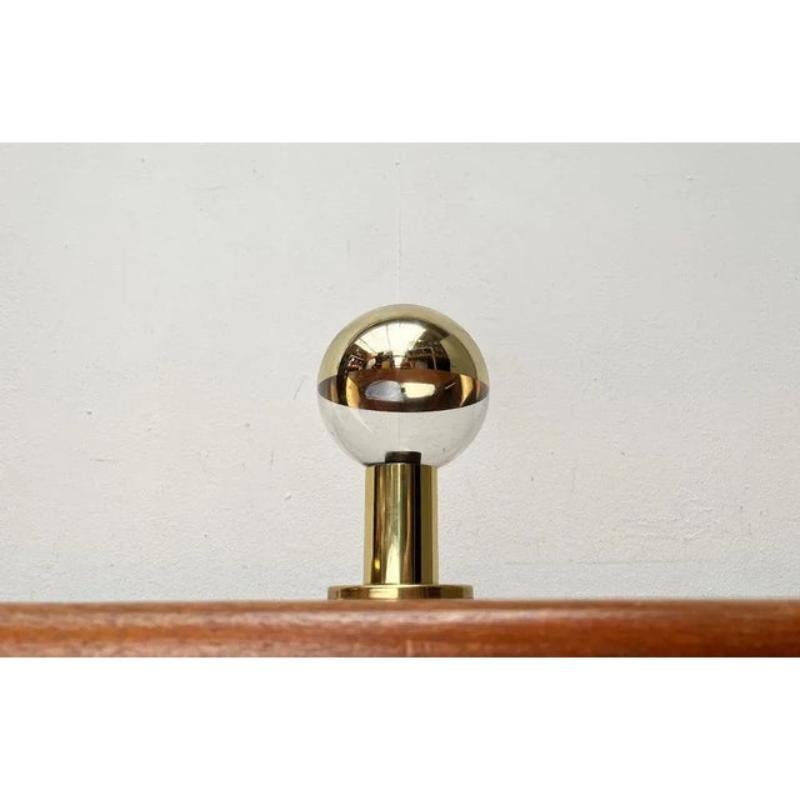 20th Century Vintage German Space Age Brass Ceiling Lamp by Motoko Ishii for Staff, 1970s For Sale