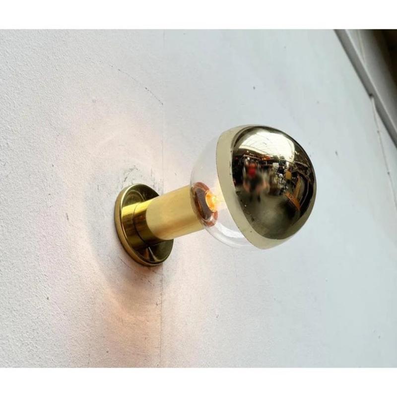 Vintage German Space Age Brass Ceiling Lamp by Motoko Ishii for Staff, 1970s For Sale 1