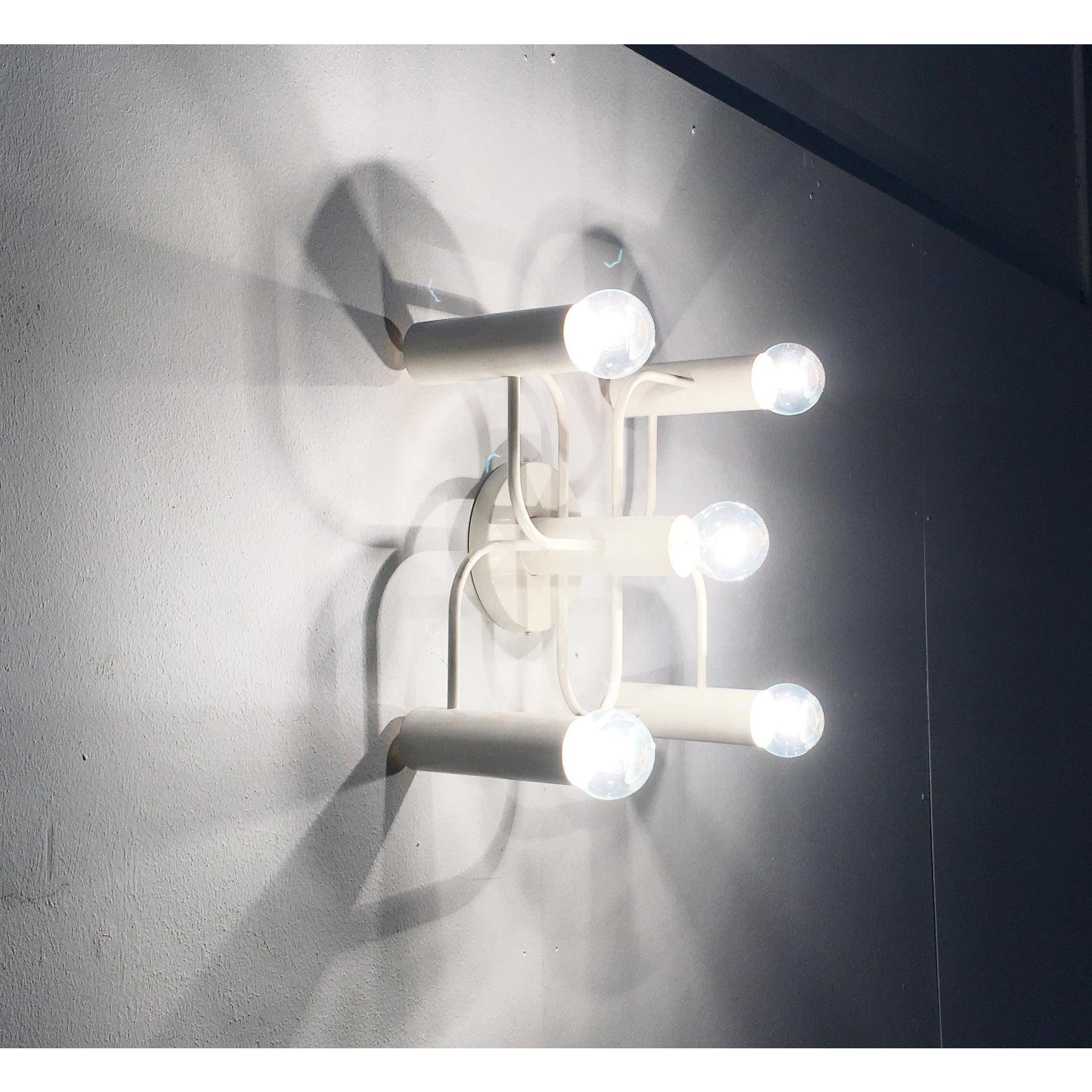 Lampada da soffitto tedesca vintage A Space Age di Gaetano Sciolari per Leola, anni '70 in vendita 6