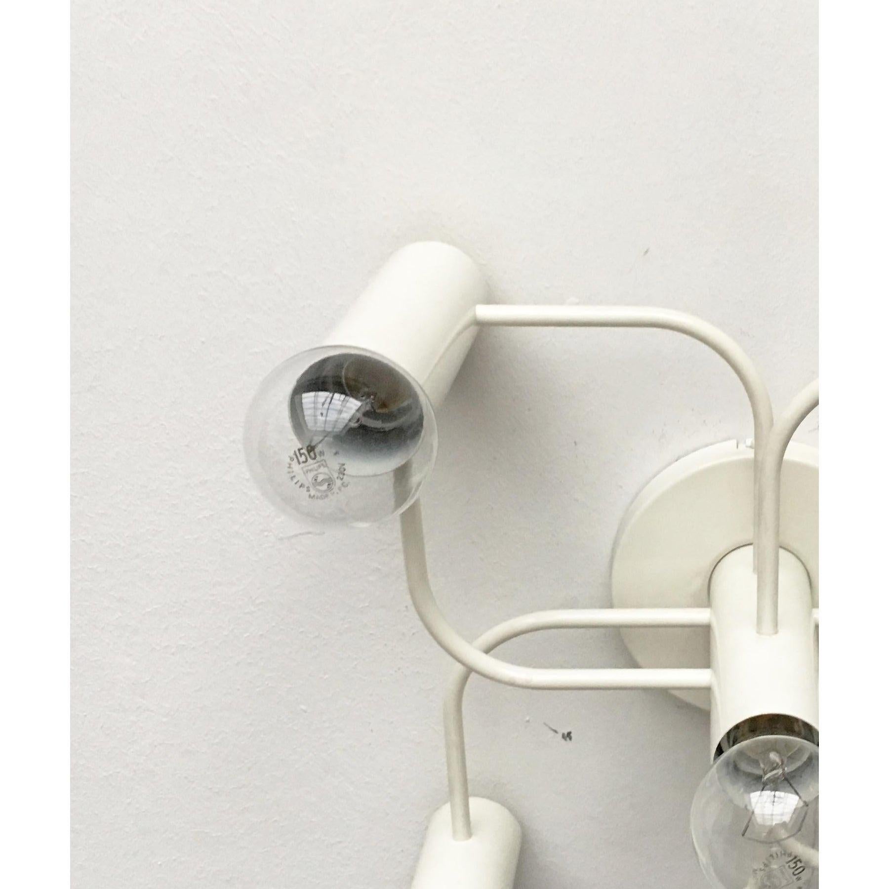 Lampada da soffitto tedesca vintage A Space Age di Gaetano Sciolari per Leola, anni '70 in vendita 3
