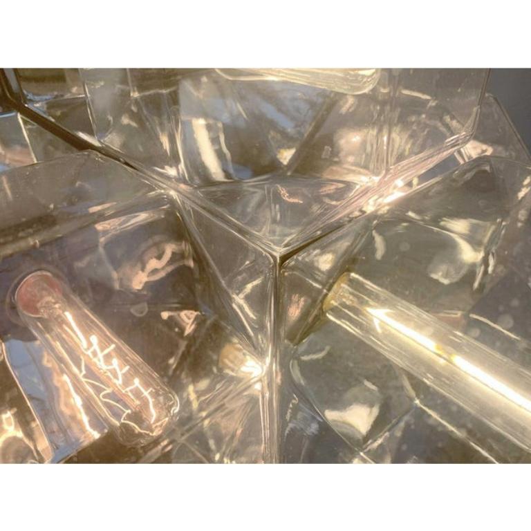 Vintage German Space Age Chrome & Glass Wall by Motoko Ishii, 1970s For Sale 1