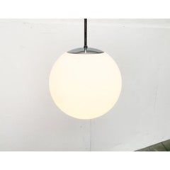 Vintage German Space Age Glass Ball Pendant Lamp from Limburg, 1960s