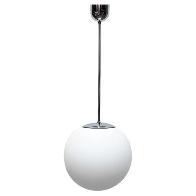 Vintage German Space Age Glass Ball Pendant Lamp from Limburg, 1960s