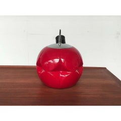 Vintage German Space Age Glass Ball Pendant Lamp from Peill & Putzler, 1970s