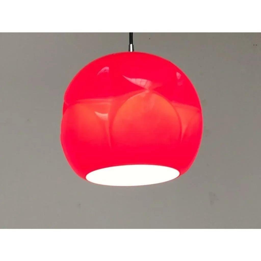 Ère spatiale Lampe suspendue allemande de l'ère spatiale en verre, Peill & Putzler, 1970 en vente