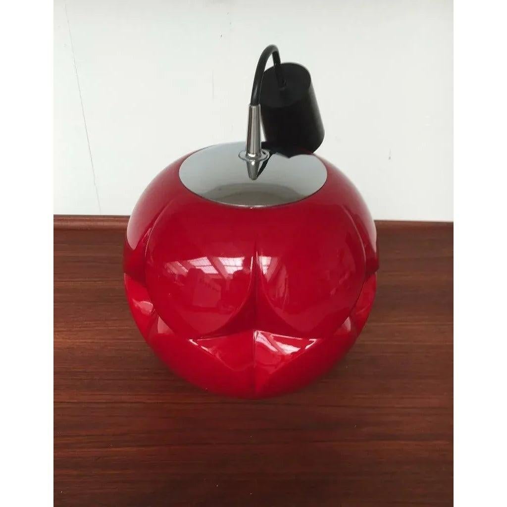 20ième siècle Lampe suspendue allemande de l'ère spatiale en verre, Peill & Putzler, 1970 en vente