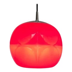 Vintage German Space Age Glass Ball Pendant Lamp from Peill & Putzler, 1970s