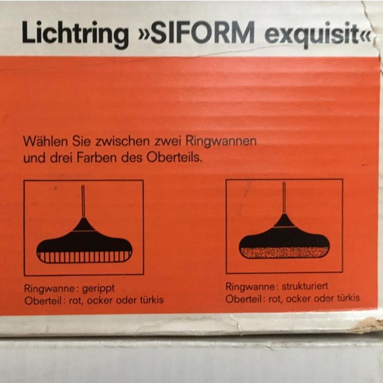Lampe suspendue allemande de la série Siform de l'ère spatiale, Siemens, 1970 en vente 2