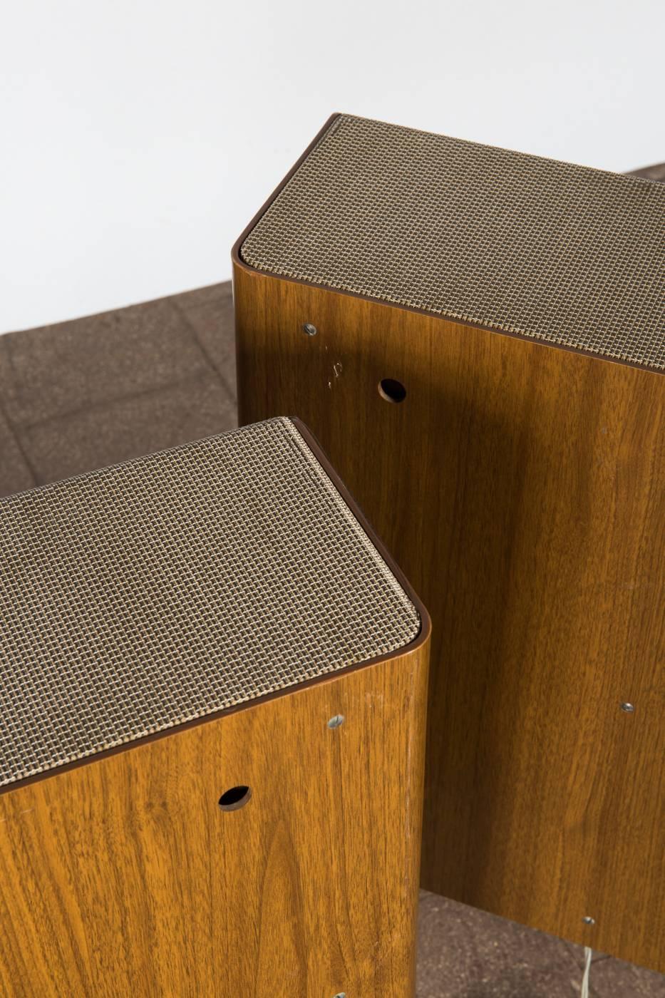 Laminated Vintage German Speakers from Telefunken, 1959
