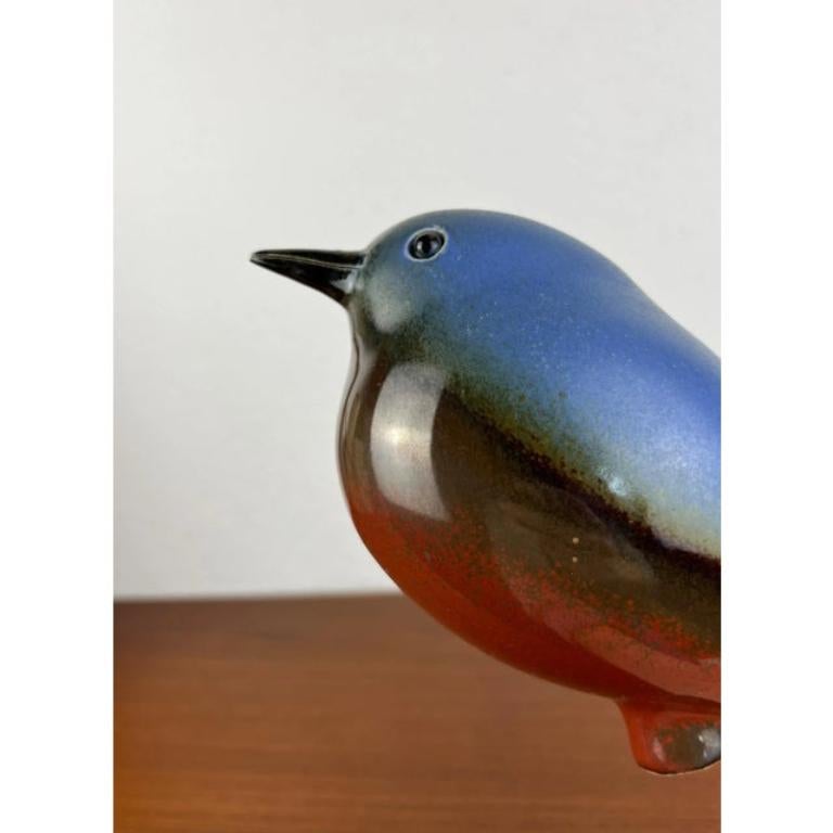 Vintage Studio Pottery tedesco Stockvogel Bird di Irene Tschechne, anni '90 in vendita 5
