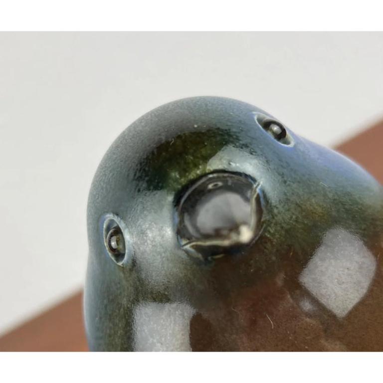 XX secolo Vintage Studio Pottery tedesco Stockvogel Bird di Irene Tschechne, anni '90 in vendita