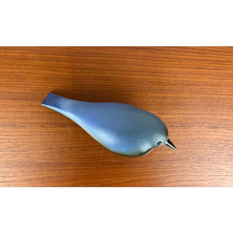 Ceramica Vintage Studio Pottery tedesco Stockvogel Bird di Irene Tschechne, anni '90 in vendita