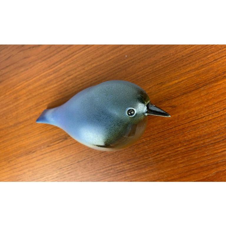 Vintage Studio Pottery tedesco Stockvogel Bird di Irene Tschechne, anni '90 in vendita 1