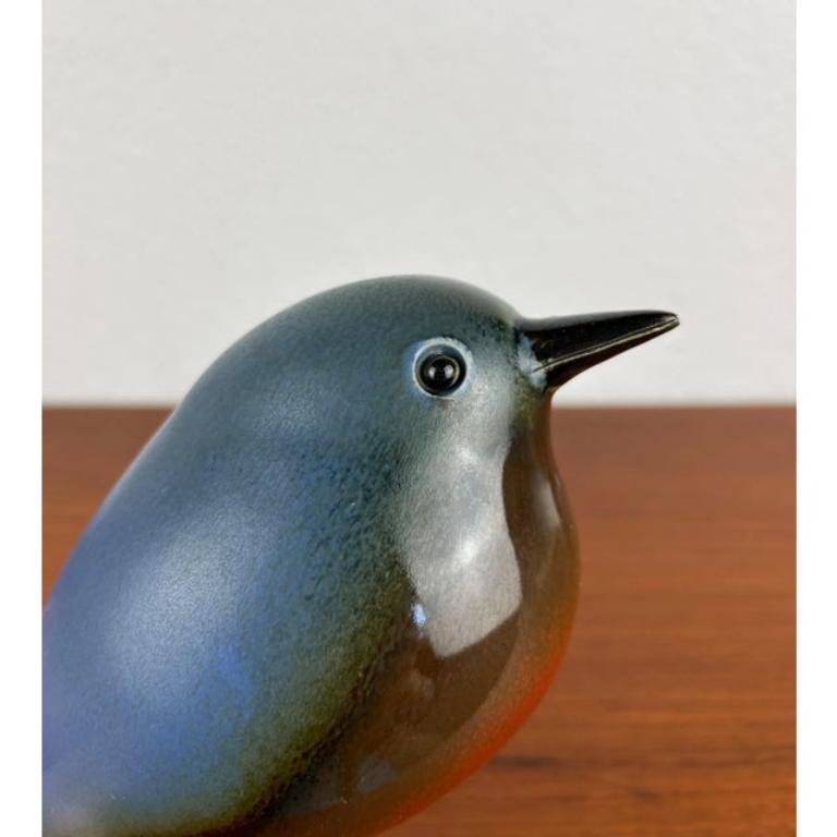 Vintage Studio Pottery tedesco Stockvogel Bird di Irene Tschechne, anni '90 in vendita 2