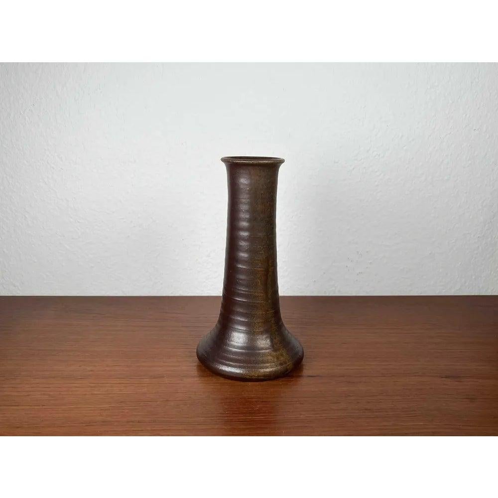 Alte deutsche Studio Pottery Vase von Acki Jürgens, 1970er Jahre (20. Jahrhundert) im Angebot