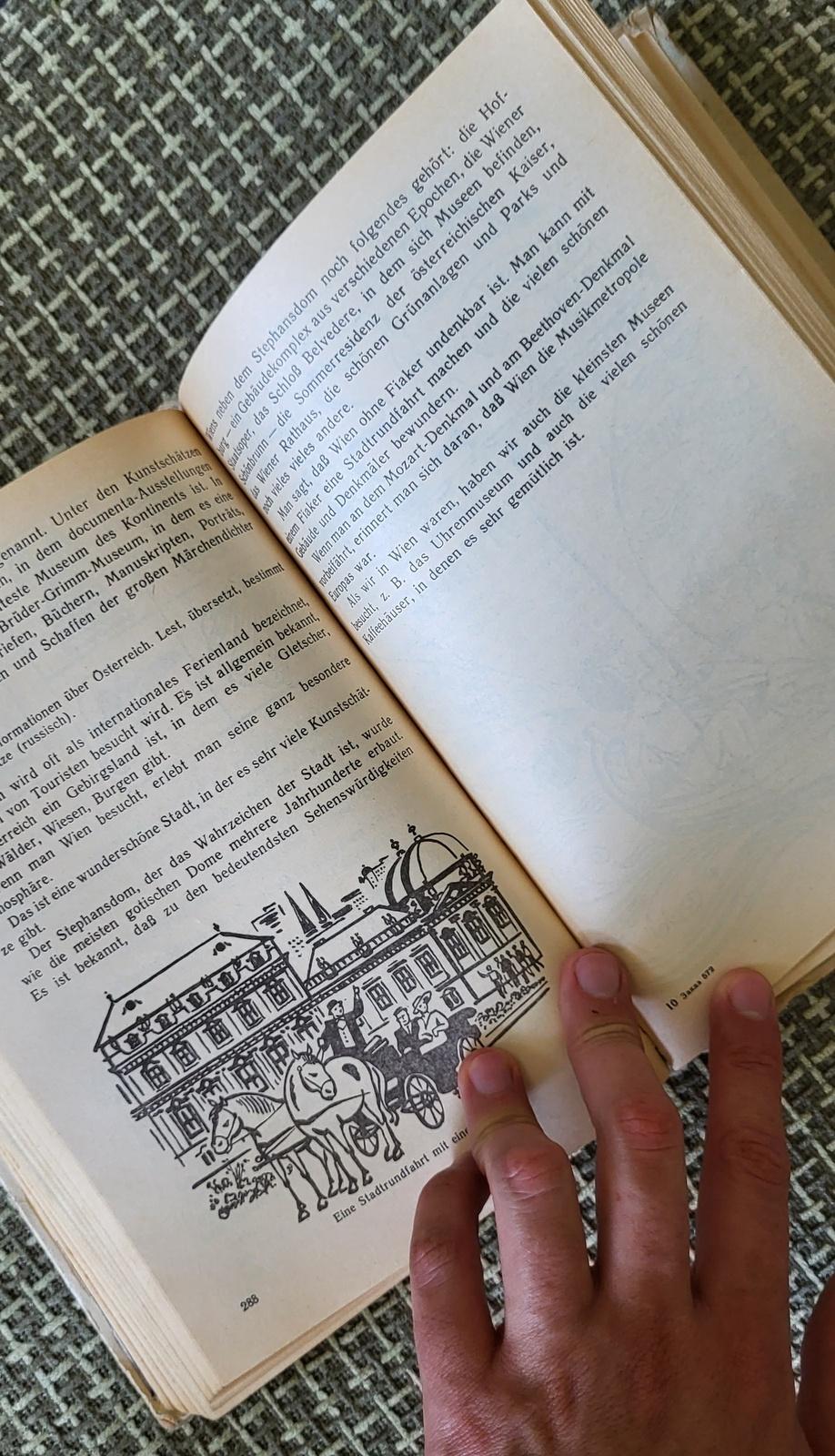 Libro antiguo de estudio de alemán para 8º-9º curso en ruso, circa 1993 1J22 en venta 2
