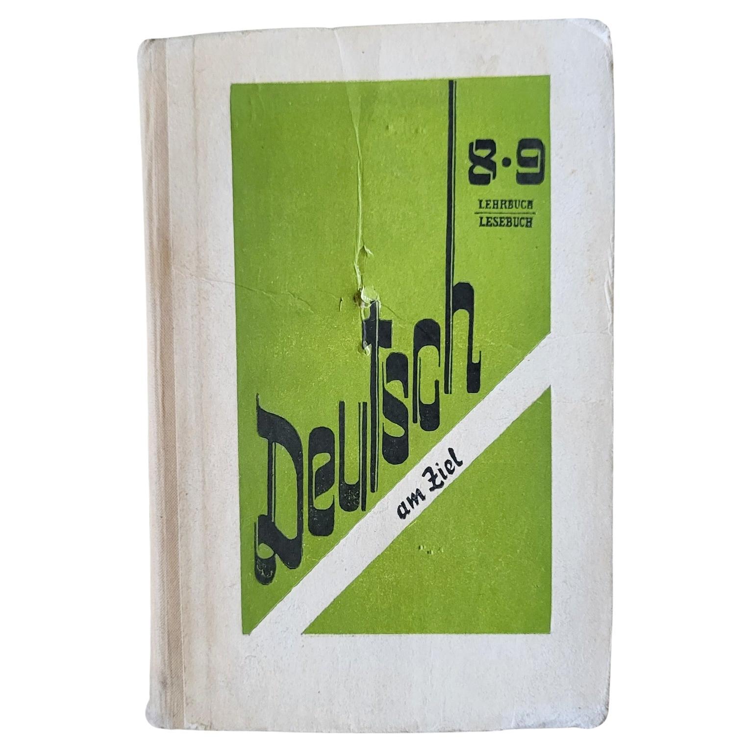 Vintage German Study Book for 8-9th Grades in Russian, circa 1993 1J22