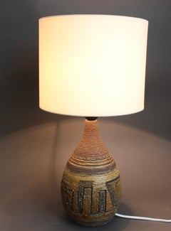 1960s Vintage German Table Lamp by Krösselbach in Fat Lava Style