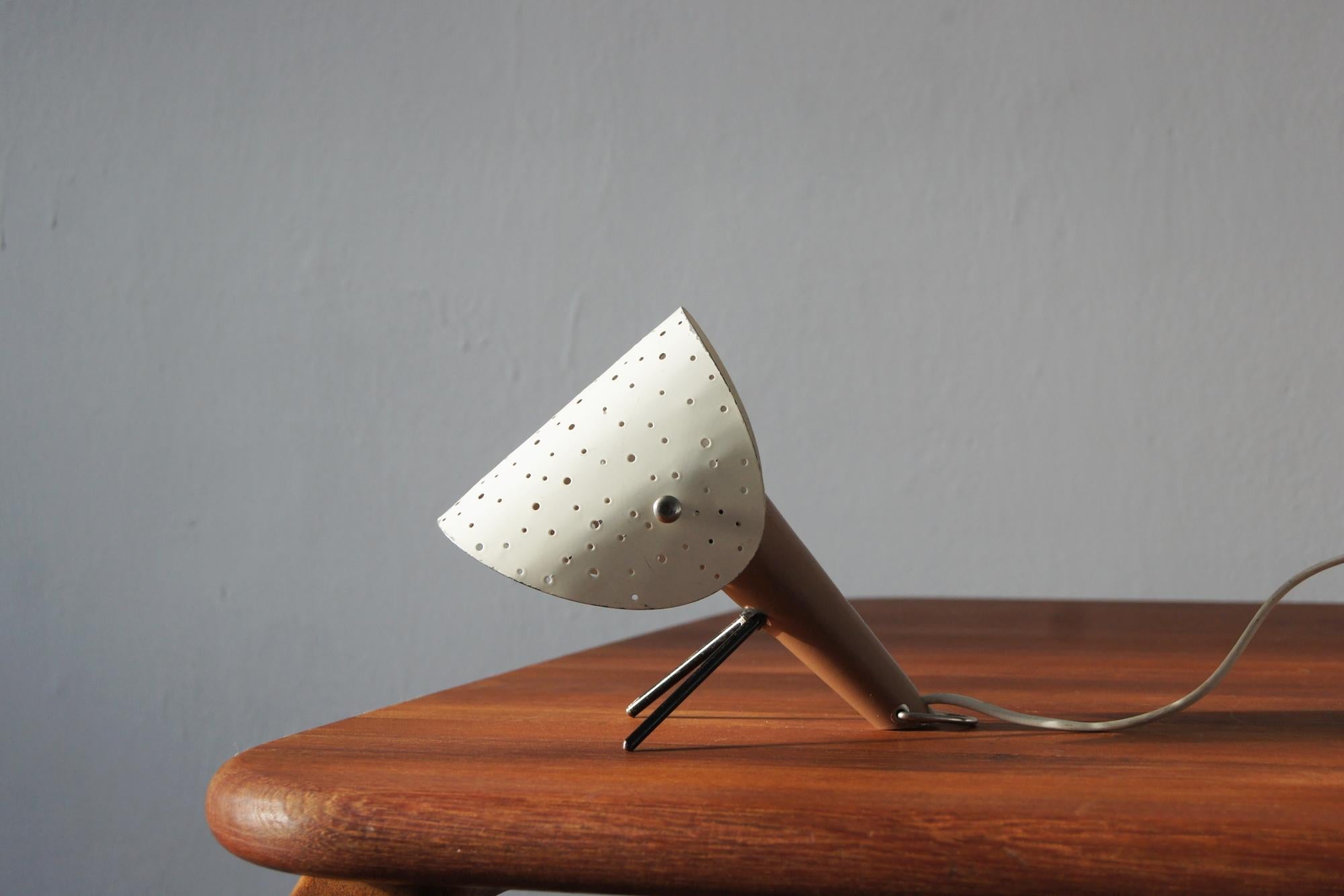Lampade da tavolo tedesche d'epoca attribuite a Ernest Igl per Hillebrand anni '50 In condizioni buone in vendita a KUTNO, PL