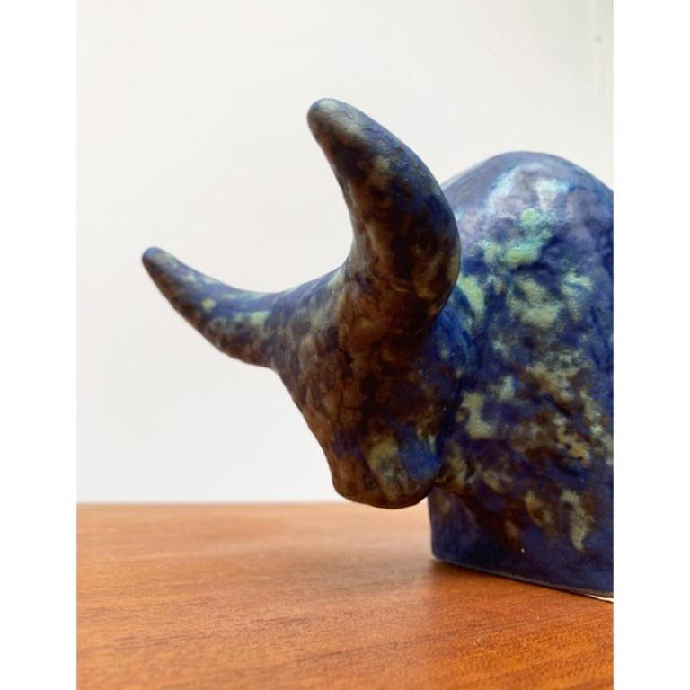 Scultura tedesca d'epoca in ceramica Taurus di Otto Keramik, anni '70 in vendita 4