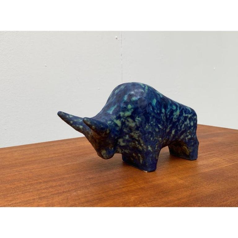 Scultura tedesca d'epoca in ceramica Taurus di Otto Keramik, anni '70 in vendita 5