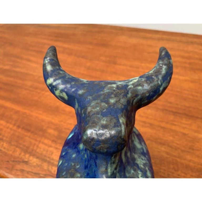 Scultura tedesca d'epoca in ceramica Taurus di Otto Keramik, anni '70 In condizioni ottime in vendita a Hamburg, DE