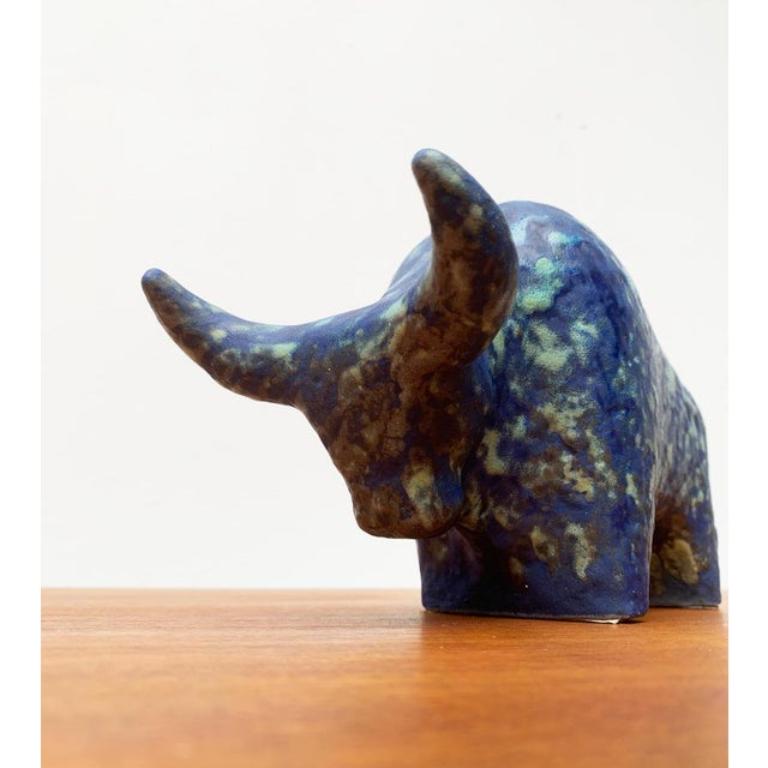 XX secolo Scultura tedesca d'epoca in ceramica Taurus di Otto Keramik, anni '70 in vendita