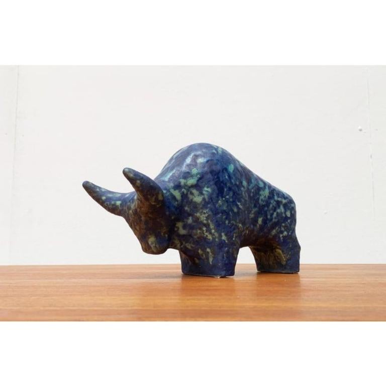 Scultura tedesca d'epoca in ceramica Taurus di Otto Keramik, anni '70 in vendita 3