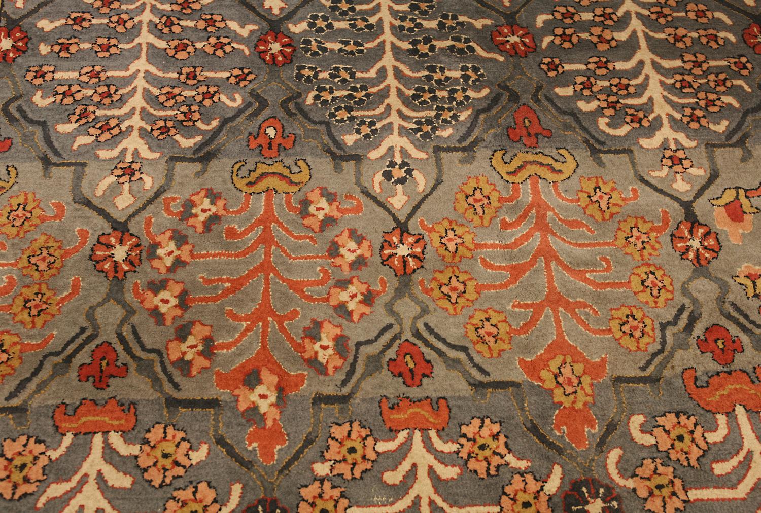 Vintage German Tetex Special Design Carpet, Ca. 1940 In Good Condition For Sale In Ferrara, IT