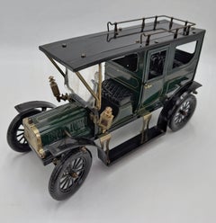 Vintage German Tin Model Automobile by J.B. Balloon Tyre, Nuremberg, 1970s
