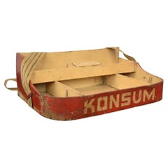 Retro German Vendor Tray, Konsum, 1940s