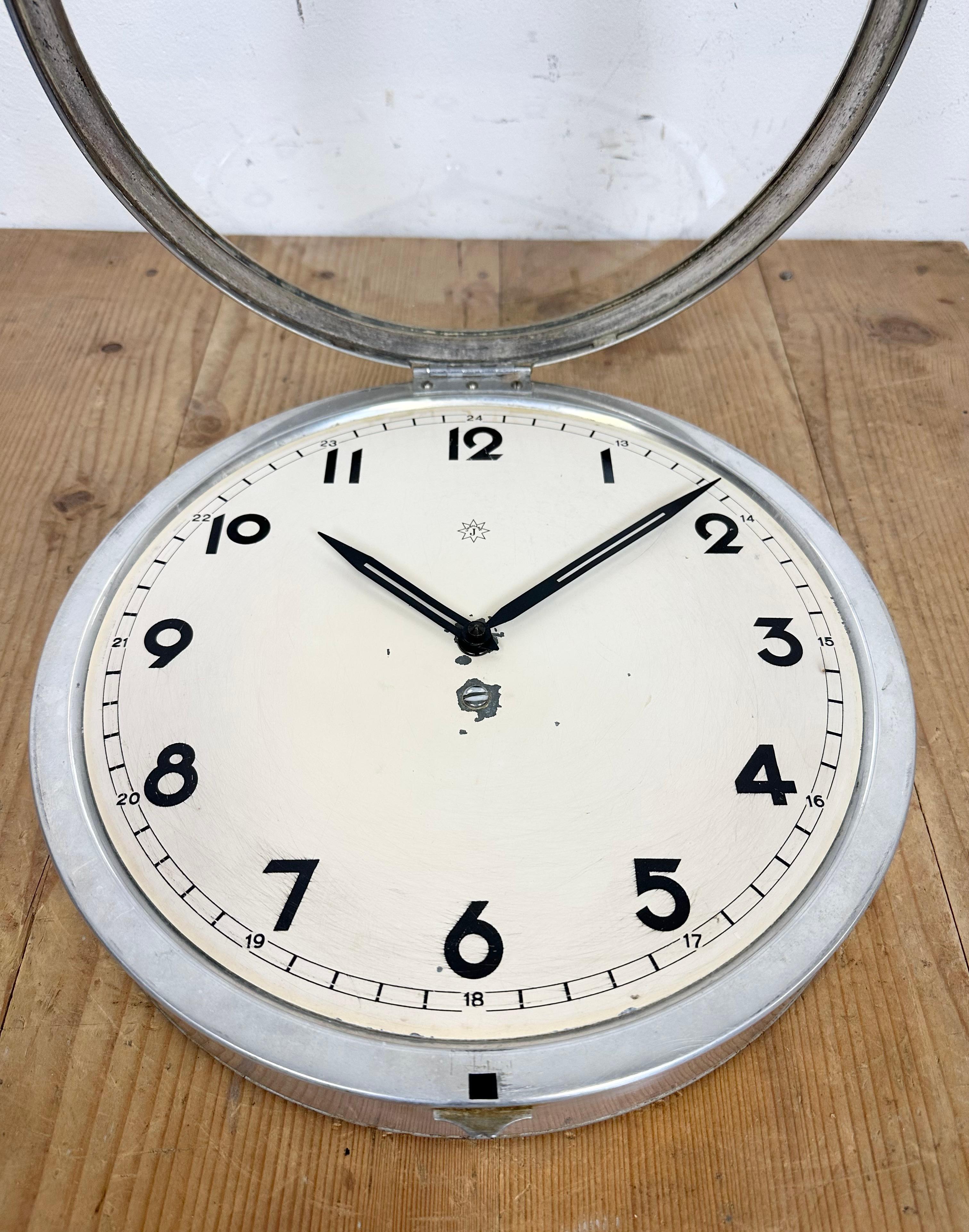 Vintage German Wall Clock from Junghans, 1950s 10