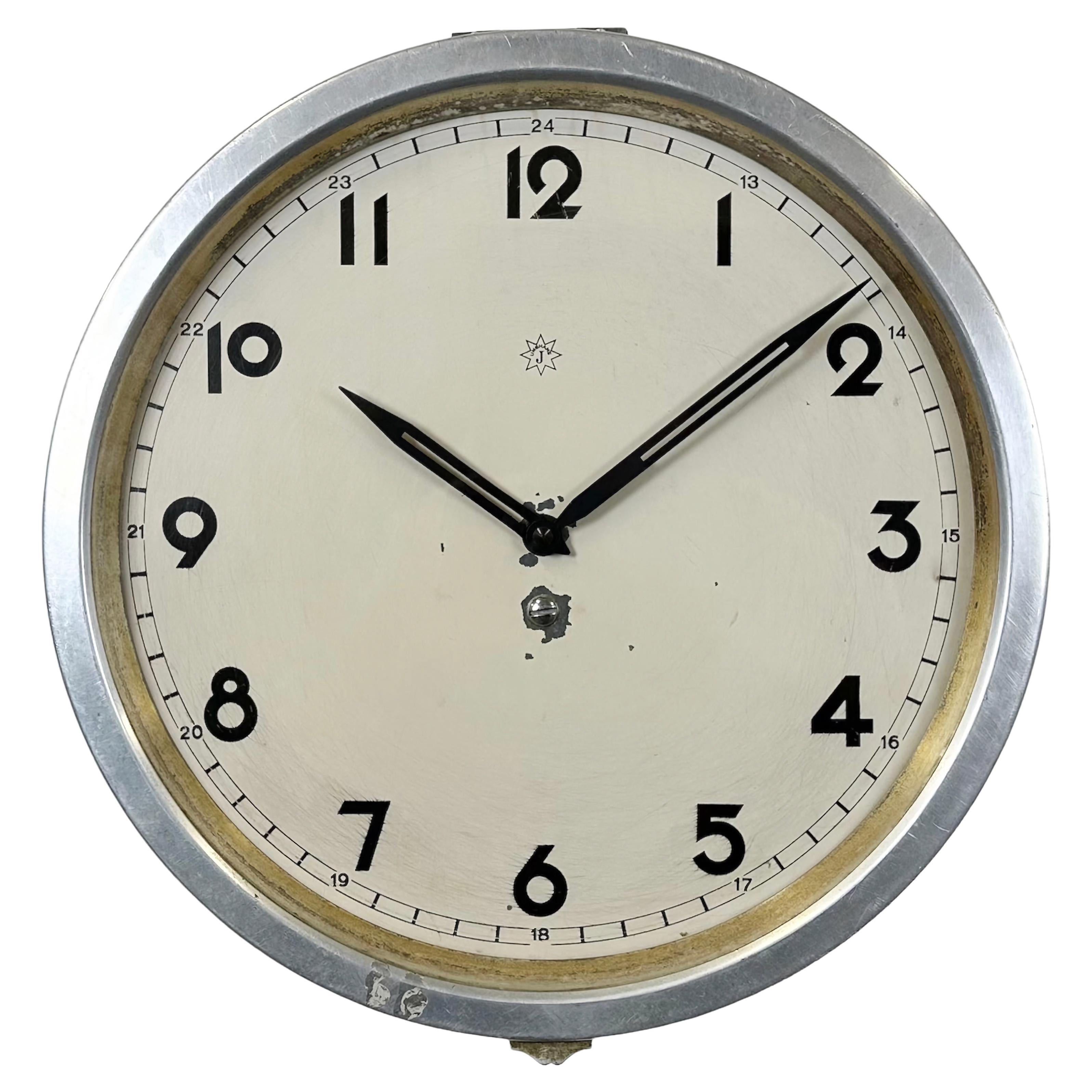 Vintage German Wall Clock from Junghans, 1950s