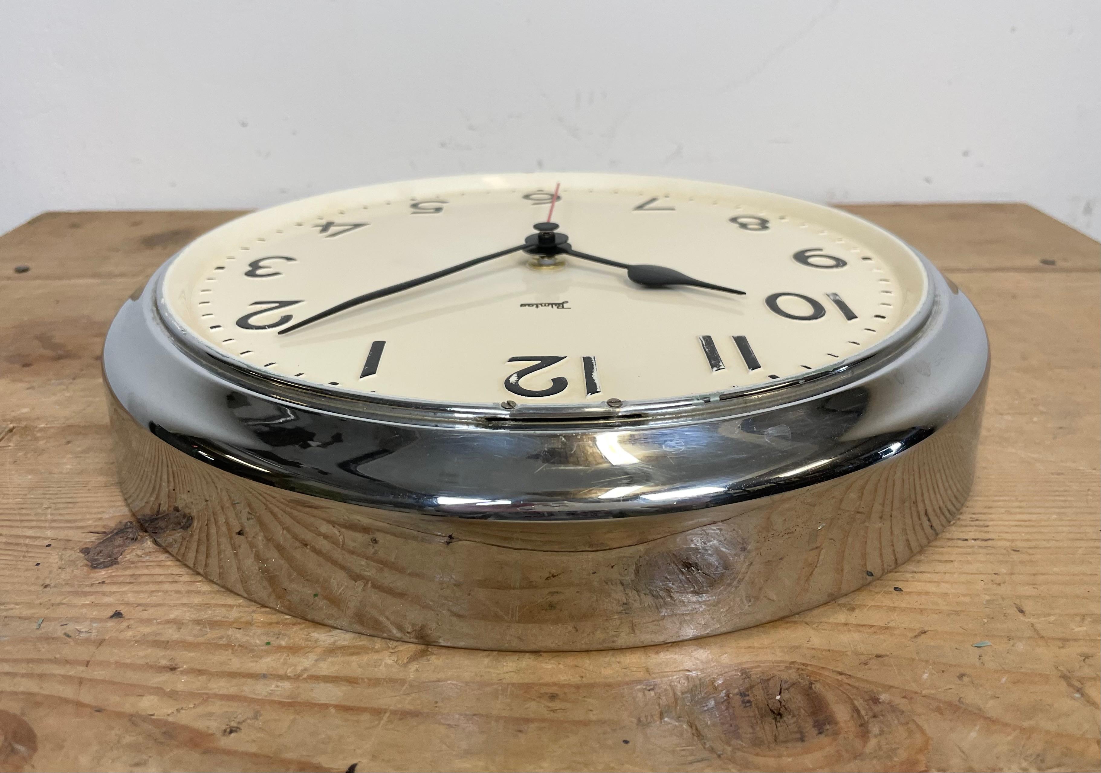 Vintage German Wall Clock from Palmtag, 1950s For Sale 4