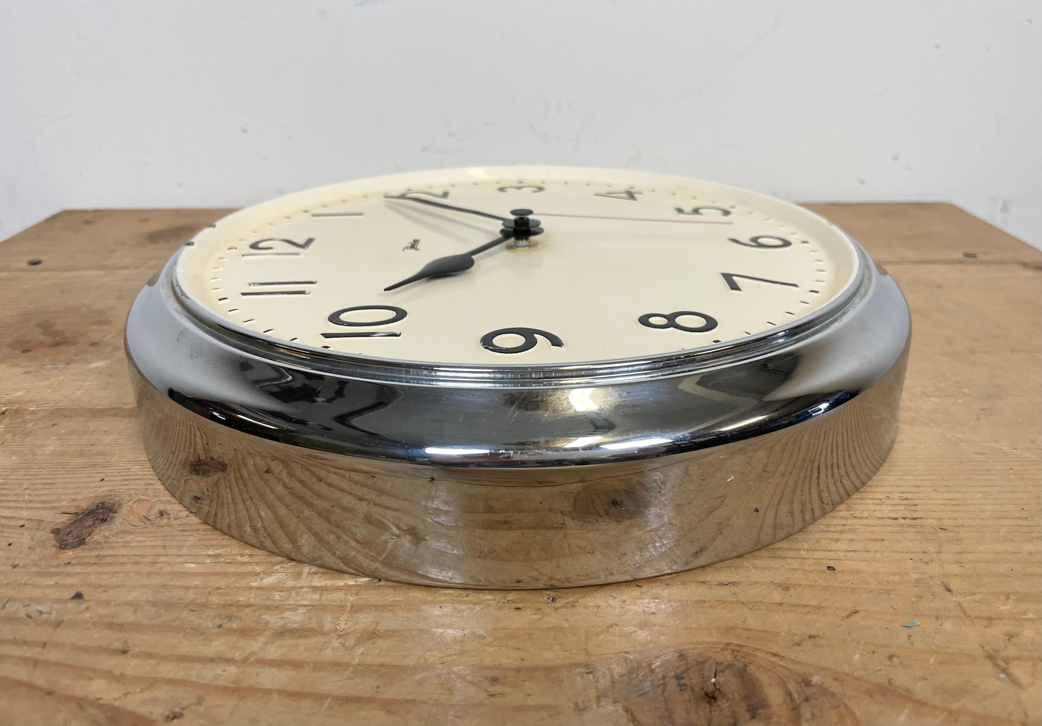 Vintage German Wall Clock from Palmtag, 1950s For Sale 5