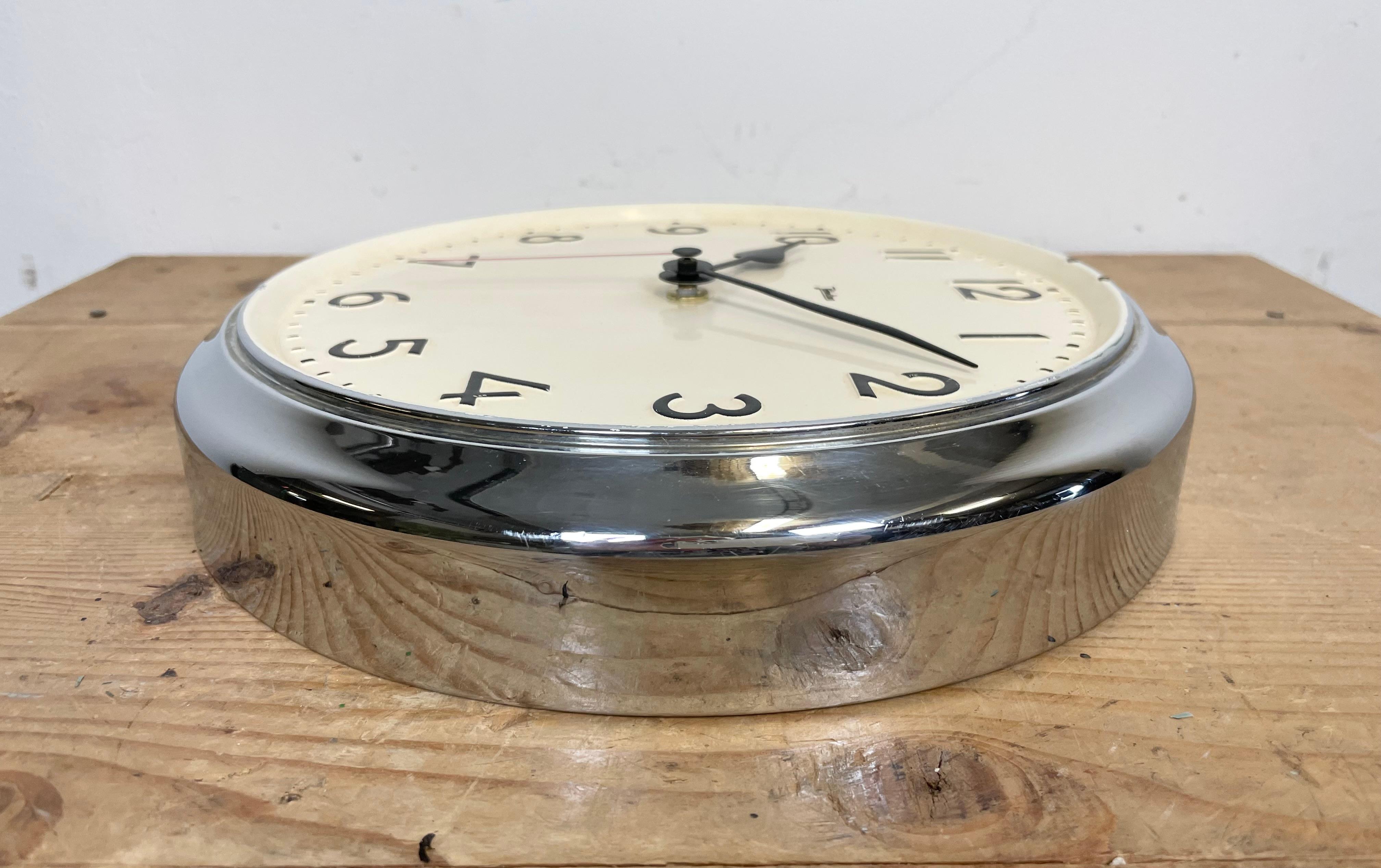 Vintage German Wall Clock from Palmtag, 1950s For Sale 3