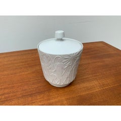 Vintage German White Porcelain Paradies Bowl with Lid by Kurt Wendler