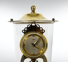 Schatz Allemagne, horloge de bureau de 8 jours à dôme, milieu du siècle dernier