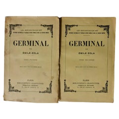 Vintage "Germinal" von Émile Zola - Zweibändige Ausgabe (1950) - 3Y21
