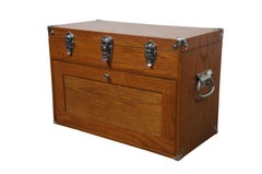 Vintage Gertsner International Oak 8 Drawer Apothecary Tool Box Hobby Chest 20"