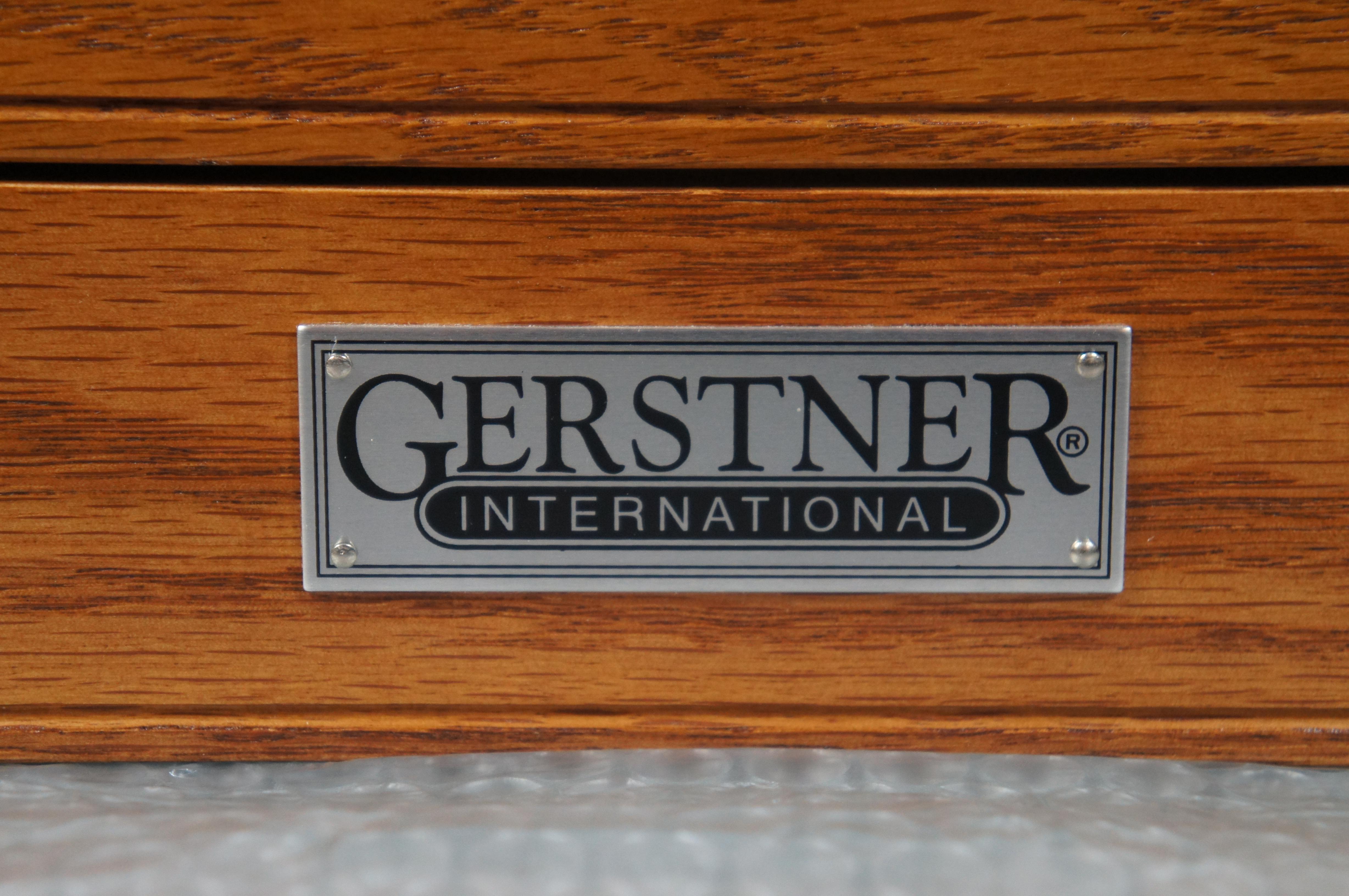 Vintage Gertsner International Oak 8 Drawer Apothecary Tool Box Hobby Chest 20